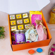 Load image into Gallery viewer, Holi Crunch &amp; Munch Hamper | Holi Gourmet Snacks | Organic Colours
