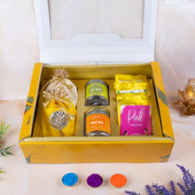 Load image into Gallery viewer, The Colorful Crunch Box | Gourmet Snacks and Organic Gulal
