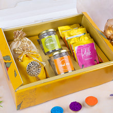 Load image into Gallery viewer, The Colorful Crunch Box | Gourmet Snacks and Organic Gulal
