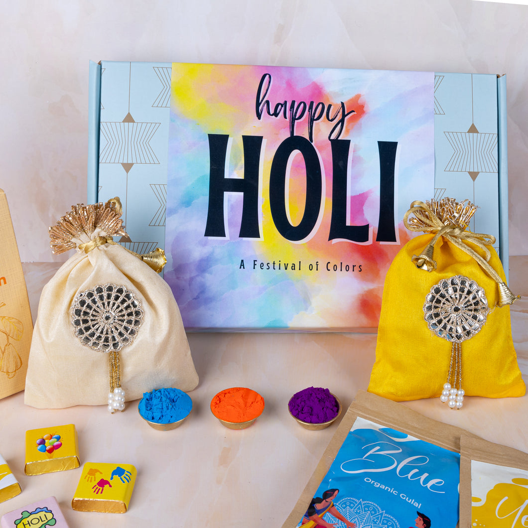 Holi Nutty Bliss Box | Organic Colours for Holi | Holi Snacks