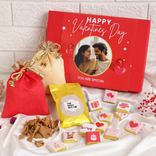 Load image into Gallery viewer, Blush Box of Love | Perfect Valentine&#39;s Day Box | Customised Box for Couples | Chocolate Box for Valentine&#39;s Day
