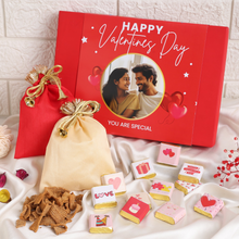 Load image into Gallery viewer, Blush Box of Love | Perfect Valentine&#39;s Day Box | Customised Box for Couples | Chocolate Box for Valentine&#39;s Day
