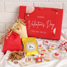 Load image into Gallery viewer, Choco Love Delight Box | Perfect Valentine&#39;s Day Box | Perfect Gift For Couples | Curated with Love | Chocolate Box for Valentine&#39;s Day |
